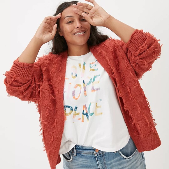 Anthropologie Sweaters - Maeve by Anthropologie Janis Fringed Checkered Cardigan